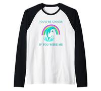 Dolphin You'd Be Cooler If You were Me Funny Dolphins Raglan Baseball Tee
