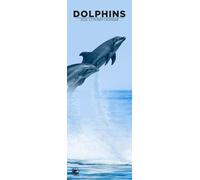 Dolphins 2026 Wall Calendar, 12-Month Slim Format, Made in England