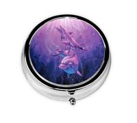 Dolphins AnimalMeta Pill Box 3 Compartment Medicine Case,Portable Organizer