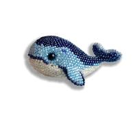 Dolphins Bead Embroidery Kit - 3D Ocean Animal Beaded Art Craft Set for Beginners, Friendly Sea Creature DIY Sea Creature Beadwork for Home Wall Decor Gift, Bead Embroidery Kit Ocean Lovers