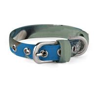 Dolphins Blue Dog Collar Adjustable Soft and Comfortable Puppy Collars with Metal Buckle Pet Collar for Small Medium Pet