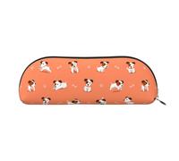 Dolphins Flowers Sea Starfish Coral Seashell Print Cosmetic Bags for Women,Receive Bag Makeup Bag Travel Storage Bag Toiletry Bags Pencil Case, Dog with Big Legs, One Size