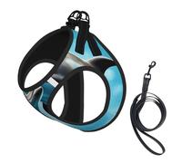 Dolphins In Love Print Dog Harness,Pet Leash Vest For Small To Medium Dogs,Perfect For Outdoor Adventures
