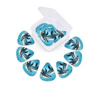 Dolphins in Love print Guitar Picks 12 Pack, Mixed (0.46-0.96mm) with Storage Case for Guitar,ukulele