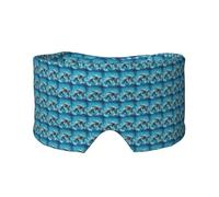 Dolphins in Love Print Sleep Eye and Ear Muffs Blackout Nap Aid Home Office Camping Travel Relief Insomnia