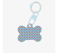 Dolphins in Love Printing Bone Shape Dog Tags Double Sided Personalized Pet Pendants for Dogs and Cats