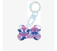 Dolphins in Love Printing Dog Tag Bone Shaped Double Sided Pattern Dog Id Tags Bone Shaped Pet Name Tags Dog Collar Tags
