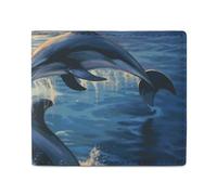 Dolphins in The Sea Full Print Wallet, Double Fold Credit Card Wallet Change Wallet Card Case Money Organizer Wallet Cash Wallet with Smooth Zipper for Women Ladies Women, style, One Size