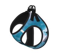 Dolphins In The Sea Print Dog Harness Leash Set Reflective Pet Harness Puppy Vest Suitable Dogs Cats Small Breeds
