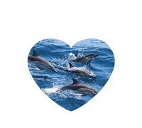 Dolphins In The Sea Printing 10 Pcs Car Air Freshener Fragrant Sheets,Car Hanging Accessories With Strings For Decor