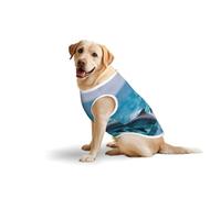 Dolphins In The Seaprint Large Pets Vest Party Travel Breathable Summer Lightweight Soft Cozy Sleeveless