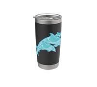Dolphins in the vast Ocean Stainless Steel Insulated Tumbler