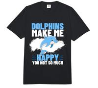 Dolphins Make Me Happy You Not So Much Funny Dolphin Comfort Colors Adult Heavyweight T-Shirt