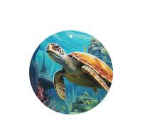 Dolphins Sea Turtle Coral Reef Car Air Fresheners Cards 4 Pcs Long Lasting Car Fresheners Gifts for Men Women Auto Aromatherapy Tablets Hanging Scented Card Rearview Mirror Pendant