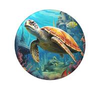 Dolphins Sea Turtle Coral Reef Custom Pins 5 PCS, Personalized Photo Buttons, Metal Pinback Button Badges for Backpacks, Hats, Funny Backpack Pins Aesthetic Lapel Badge Pins Gifts for Men Women, One