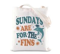 Dolphins Tote Bag Football Gift Miami Football Game Day Shoulder Bag Fins Up Gift Sundays Are For The Fins Gift (The Fins UK2)