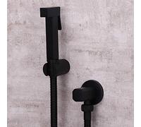 DOLPTBEZM Douche Spray Kit Matte Black Square Bidet Bathroom Hand Shower Bidet Toilet Sprayer Hygienic Shower Bidet Tap Wall Mounted Bidet Faucet Set-Bidet