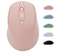 Dolrso Bluetooth Mouse,Rechargeable Wireless Mouse for Laptop/iPad/MacBook Pro/Air, Silent Mouse Portable Slim for Surface Pro/PC/Lenovo/Samsung Tablet (Pink)