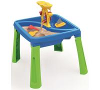 DOLU Sand and Water Table 3 in 1 Creativity Toy For Children From 24 Months Garden Toys Play Tray Activity Table Water Play Table Sandbox - Blue/Green