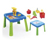 Dolu 3-in-1 Water & Sand Activity Table With 6 Accessories - Blue (2+ Years)