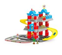 DOLU 3 Level Car Garage with Lift and 2 Diecast Cars