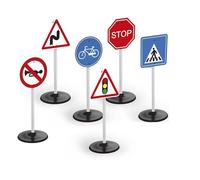 Dolu 6 Piece Traffic Signs Play Set Dolu Multicolor