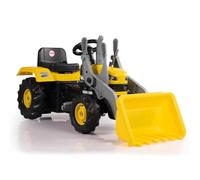 Dolu Kids Tractor Pedal Operated Ride On Truck with Excavator Yellow