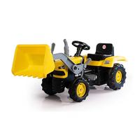 Dolu Yellow Pedal Tractor with Excavator Scoop