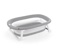 Dolu 7256 Full Collapsible Folding Baby Bathtub with Water Stopper on The subfloor, Suitable Solution for Every Parent, Measures 20.5 x 75.5 x 45.2 cm - Grey