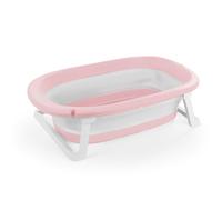 Dolu 7260 Full Collapsible Folding Baby Bathtub with Water Stopper on The subfloor, Suitable Solution for Every Parent, Measures 20.5 x 75.5 x 45.2 cm - Pink