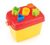 Dolu Brightly Coloured Shape Block Sorter Bucket for Toddler & Kids Toy Set