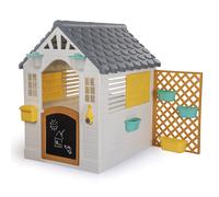 Dolu Children's Playhouse with Play Fence - White & Grey (2+ Years)