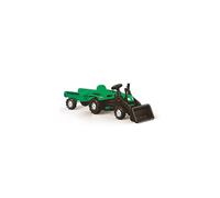 Dolu Children's Ride On Ranchero Tractor with Trailer & Movable excavator Ride on - Green