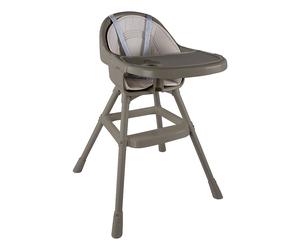 Dolu Dining High Chair Toddlers Kids Eating Stool Harness Adjustable Legs Grey