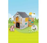 Dolu Garden Playhouse With Fence - White White