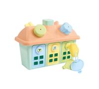 Dolu Shape Sorter Happy House with Lockable Doors
