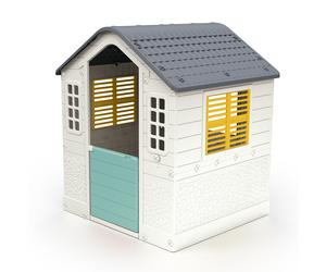 Dolu Indoor & Outdoor My First Playhouse with Post Box & Cat Flap - White (2+ Years)