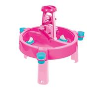DOLU Kids 3-in-1 Sand & Water Pit with Drawing Table Outdoor Toys Garden Multi function Play Desk Colouring (Pink)