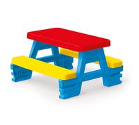 Dolu Kids Indoor & Outdoor Picnic Table For 4 - Red/Blue (2 - 6 Years)