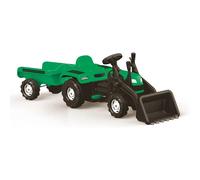 Dolu Children's Ride On Ranchero Tractor with Trailer & Movable excavator Ride on - Green