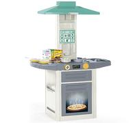 "Dolu Kitchen Kids Play Set, Includes Kitchen Accessories, Green White, and Grey Theme, Kids activity toy, play set for kids ages 3 years and up, 100x71.5x30.5 cm"