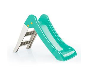 """Dolu My First Garden Slide Medium for Kids For Children From 2 Years, Foldable for Indoor or Outdoor Use Toddler Climbing Kids Slide Indoor Slide Kids Outdoor Play Equipment, Green/White"""
