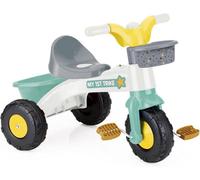 "Dolu My First Trike White and Green -Kids bike Ideal for Children Ages 24 Months and Up, Children Ride on toy, Front and Rear Baskets, Easy Assembly, Horn Included"