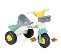 Dolu My First Trike White and Green -Kids bike Ideal for Children Ages 24 Months and Up, Children Ride on toy, Front and Rear Baskets, Easy Assembly, Horn Included