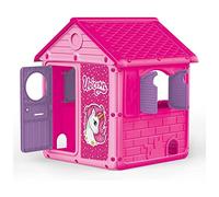 Dolu Playhouse Pink And Bright Pink With Unicorn Details For Children From 2 Years Garden Toy For Kids Garden Toys Playhouse Kids Outdoor Indoor Plastic House