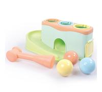 DOLU Rolling Ball, Toddler Shoot and Roll Ball Toy, Kids Activity Toy, 3 rattles balls, 1 hammer, Kids Toy Improves your children motor skills