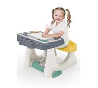 Dolu Study Desk with Lid - White White