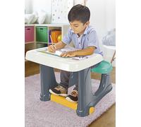 Dolu Study Desk with Seat - Grey Grey