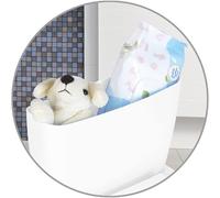 DOLU Toddler Infant Educational Potty Aid Toy - Realistic Design with Retractable Toilet Roll Holder, Storage Compartment - Suitable for Ages 18 Mont