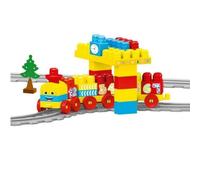 Dolu Multi Colour Kids Building Blocks and Train Set Toy Track 58 Pcs